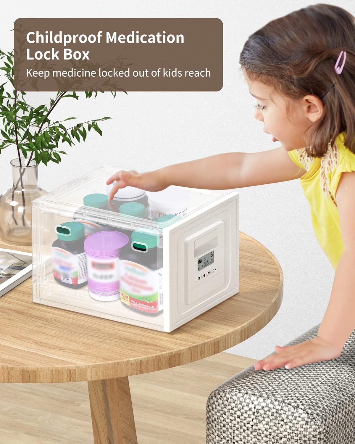 Amazon｜Kwueiit タイムロックボックス 薬用 電話脱獄ロックボックス